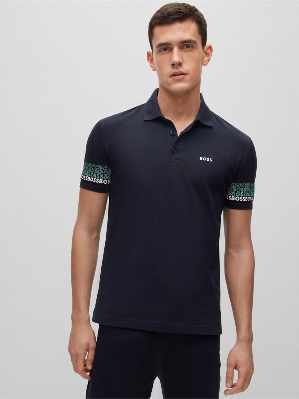 BOSS Men’s Paddy 2 Polo Shirt – Navy – Great Condition